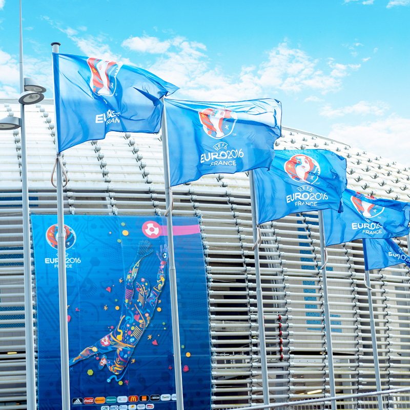 Equipación del evento deportivo de exterior para EURO UEFA